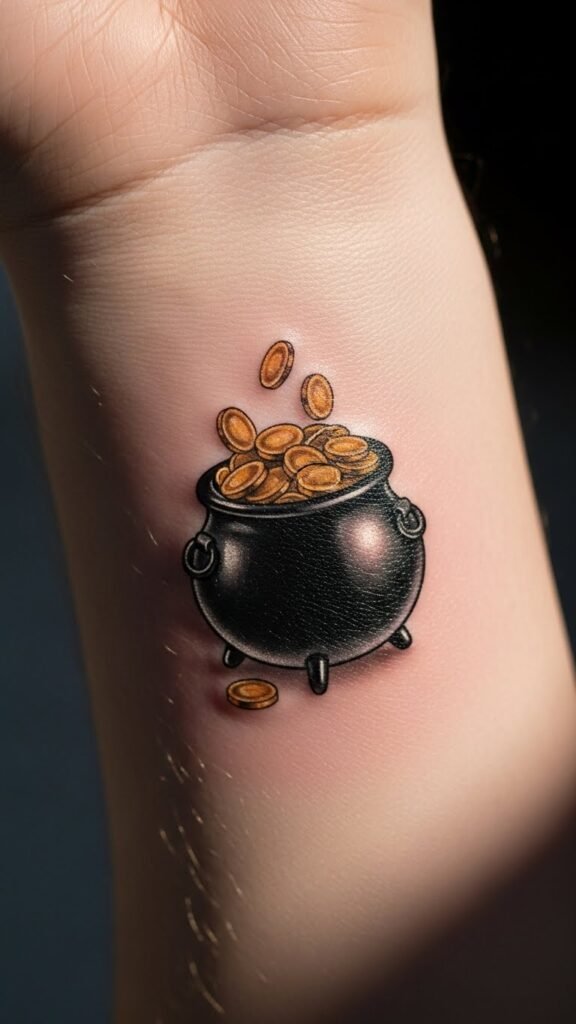 Tiny Wrist Pot of Gold