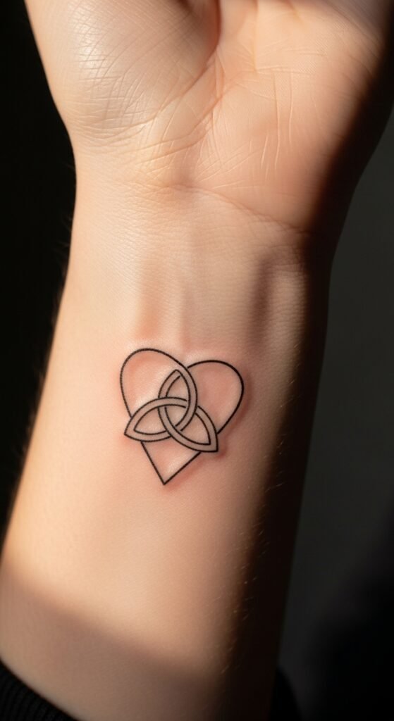 Trinity Knot with Heart Integration