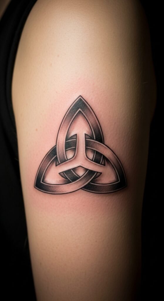 Trinity Knot with Subtle Shading