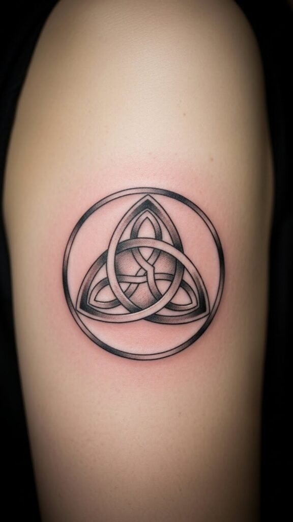 Triquetra with Circle