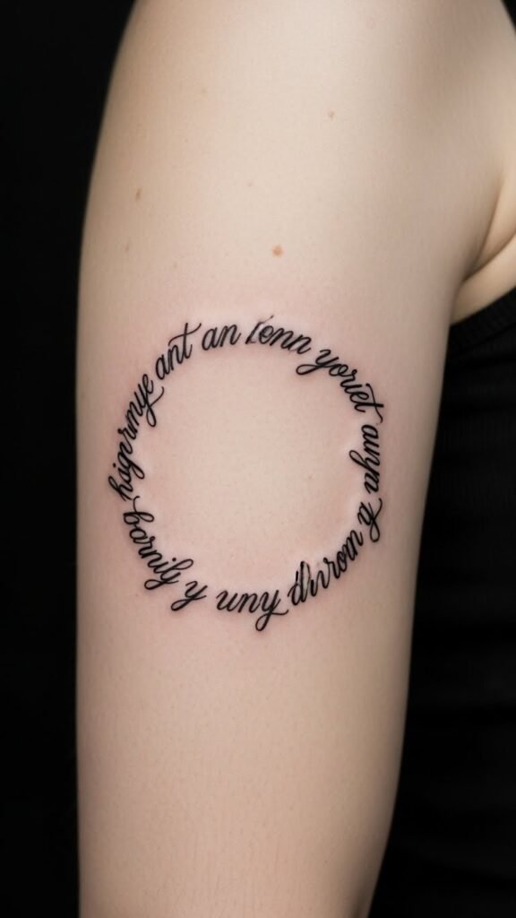 Upper Arm Band Quote