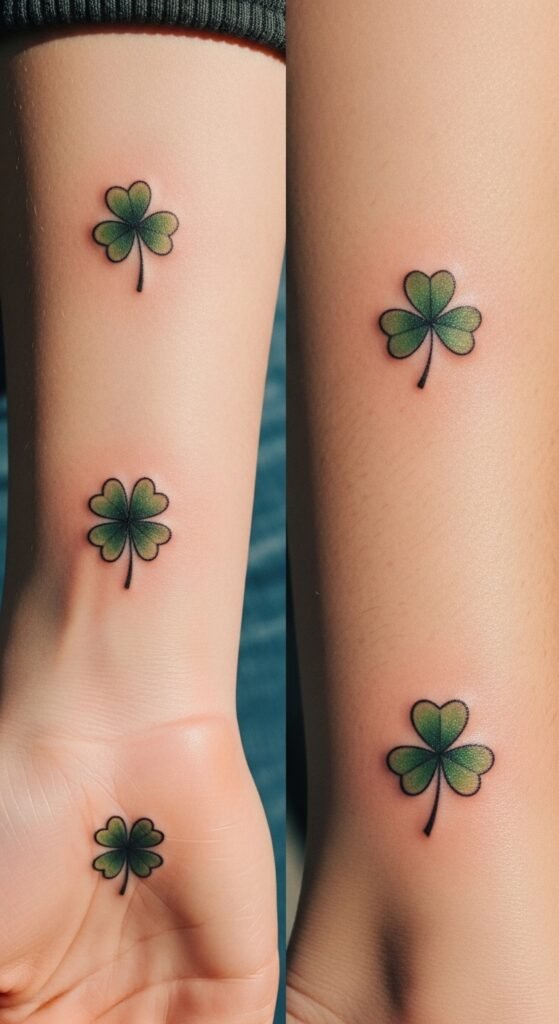 Green Clover Tattoos