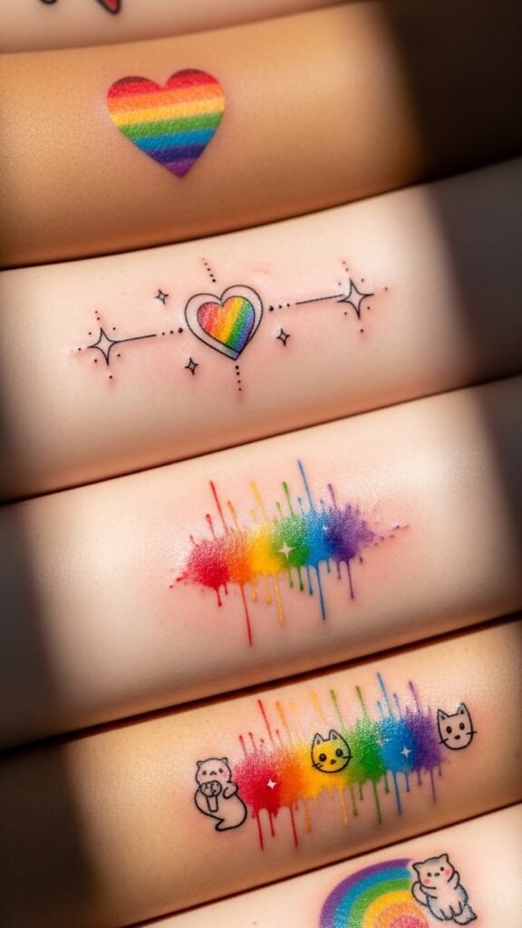 rainbow tattoos