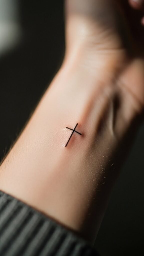 How to Make Tiny Cross Tattoos