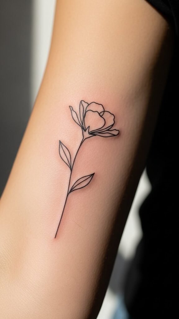 how to pick simple flower tattoos