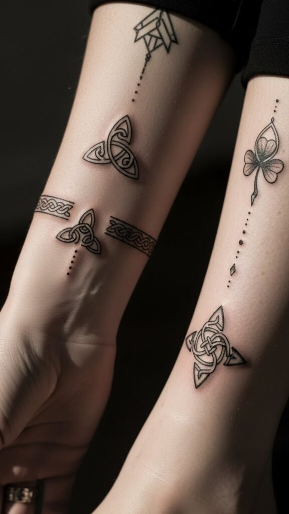 minimalist Irish tattoos