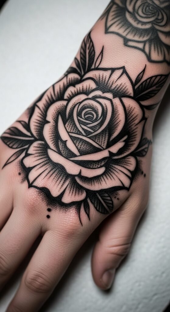 Blackwork Rose