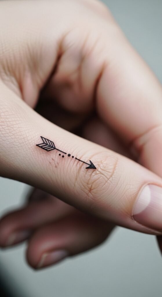 Small Arrow and Dots