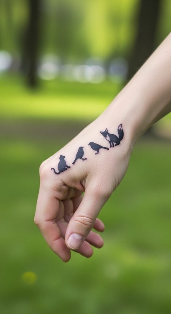 Tiny Animal Silhouettes