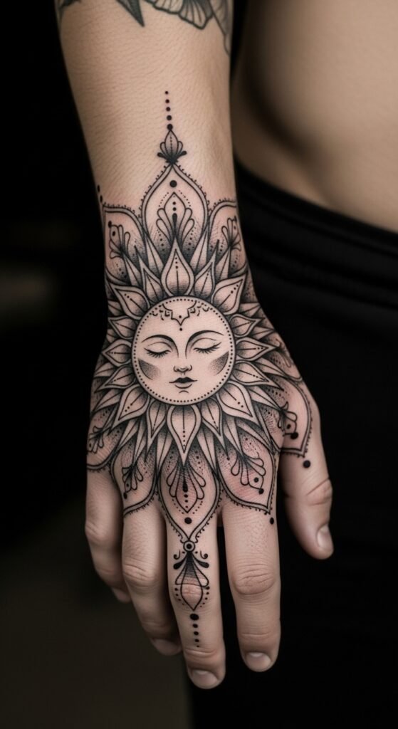 Sun with Mandala Rays
