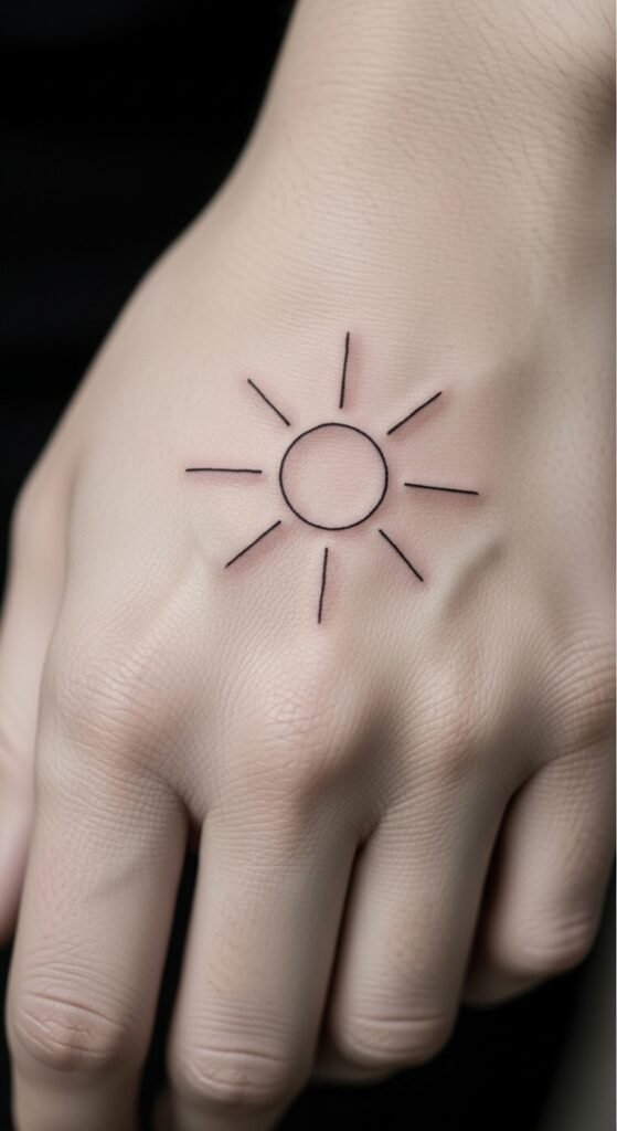 Minimalist Line Sun