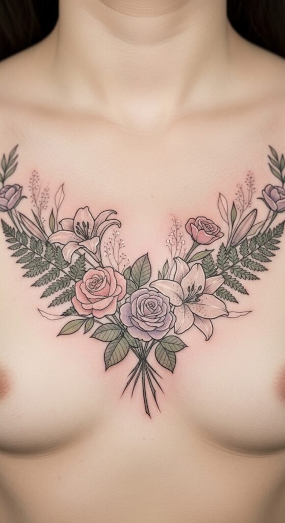 Sternum Tattoos for Women