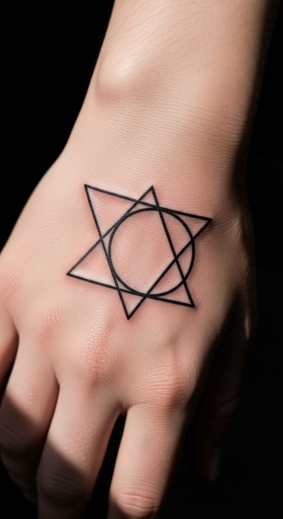 Triangle and Circle Combination