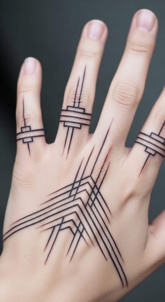 Geometric Finger Bands