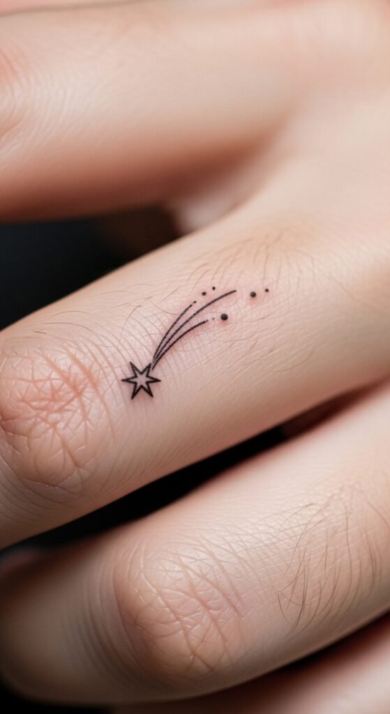 Shooting Star on the Finger