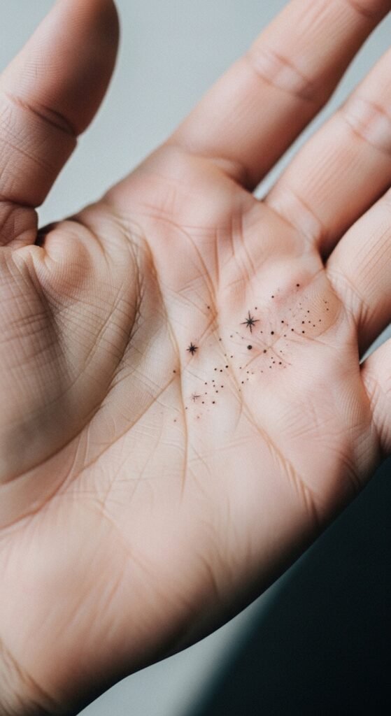 Cluster of Stars on the Palm