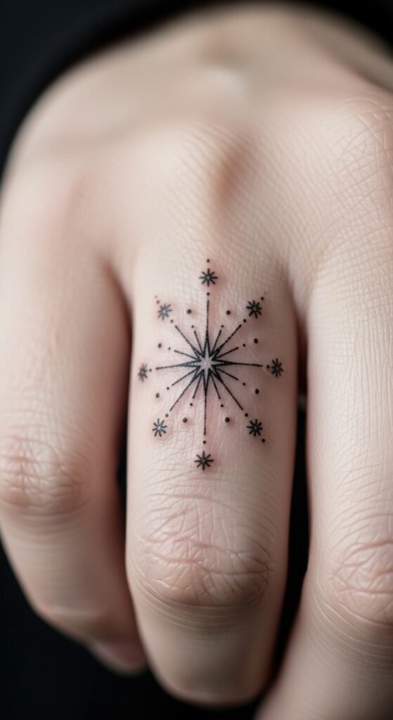 Starburst Design on the Finger