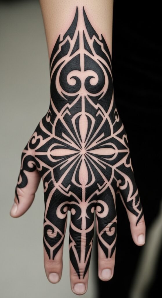Hand-Focused Symmetrical Patterns