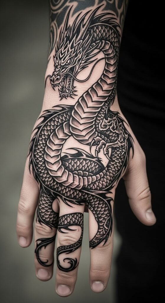 Tribal Dragon Design