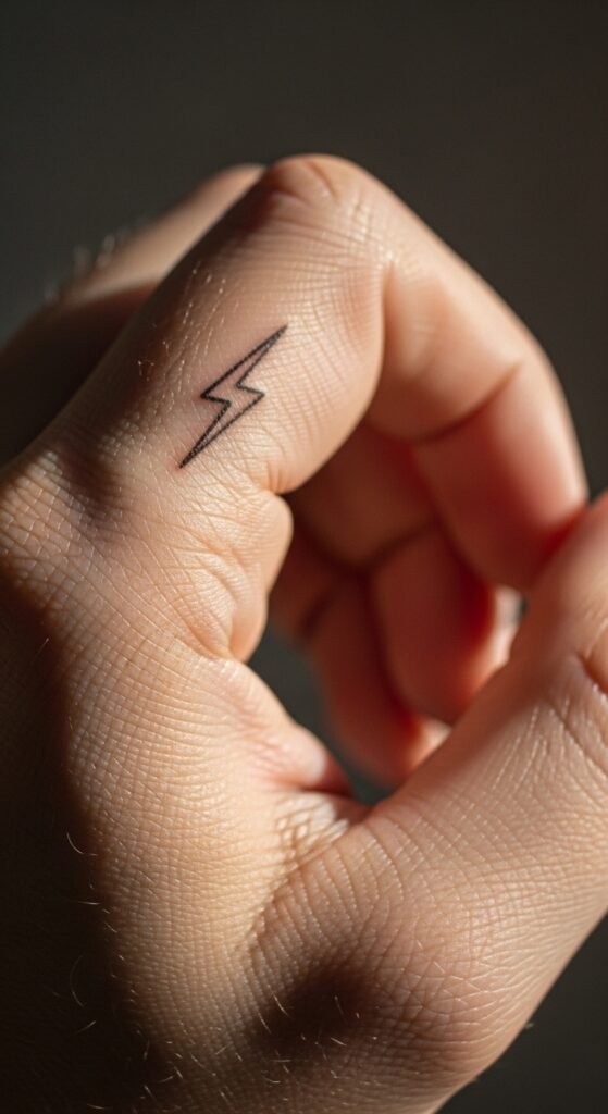 Minimalist Lightning Bolt