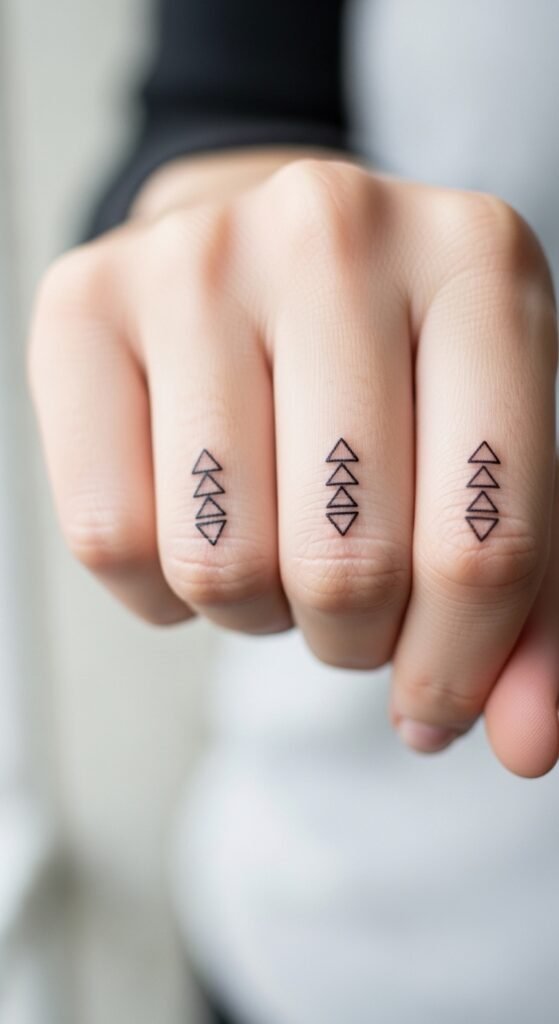 Minimalist Triangle Stack