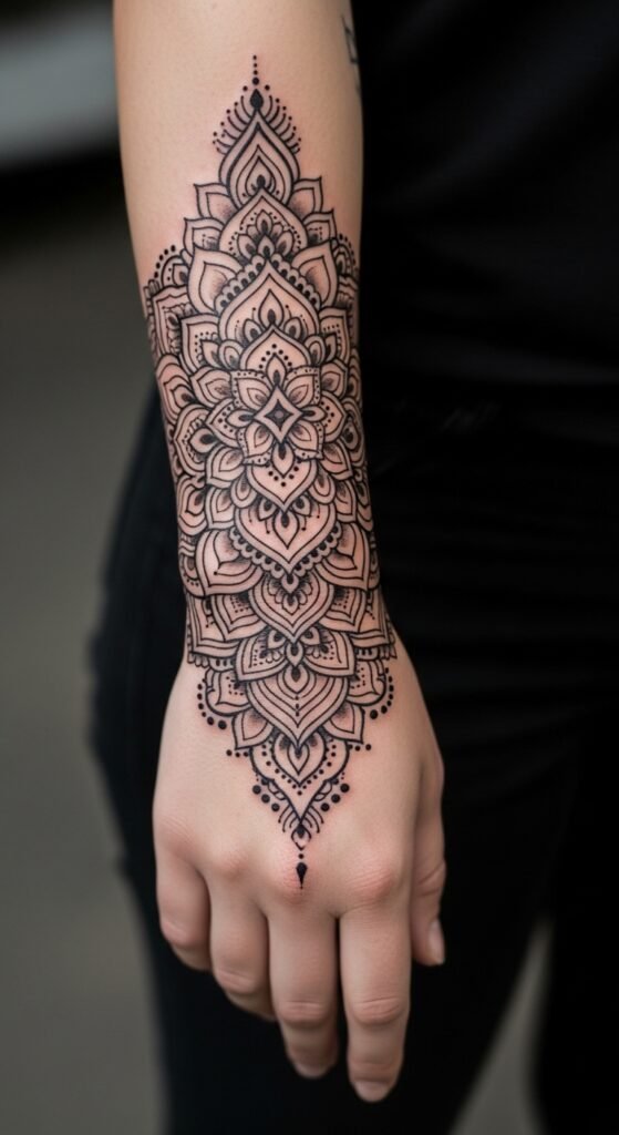 Wrist-to-Hand Flowing Mandala