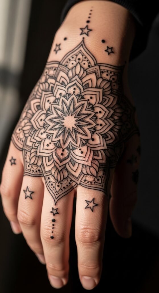 Mandala with Tiny Stars