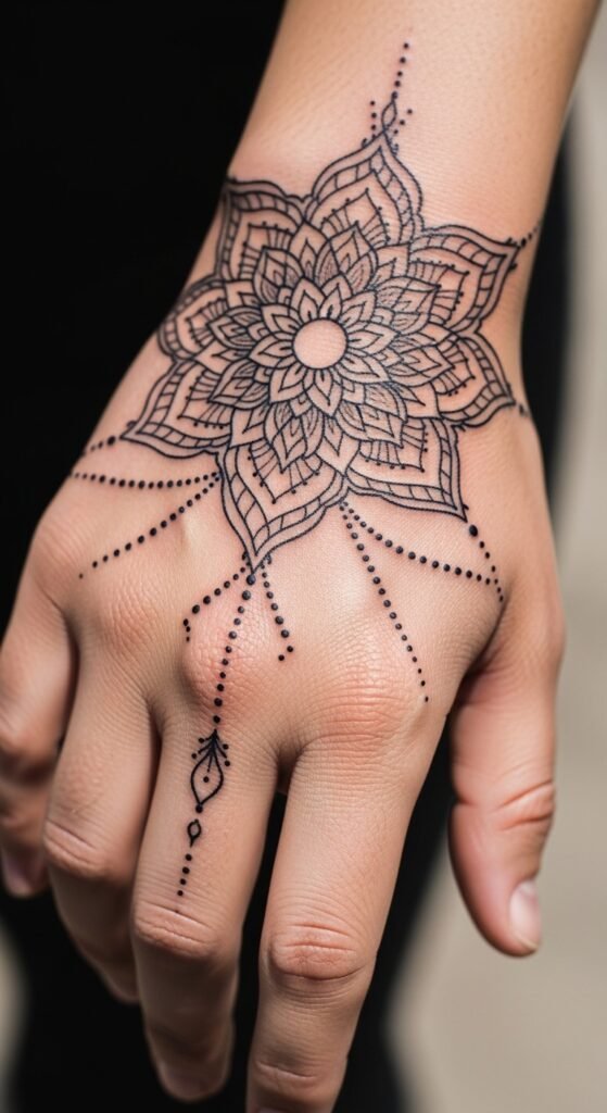 Mandala with Dot Trails