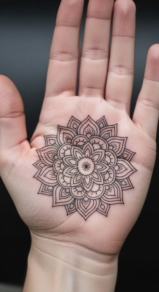 Mandala Palm Centerpiece