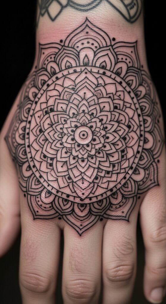 Mandala with Layered Circles