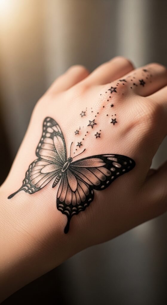 Butterfly and Stars