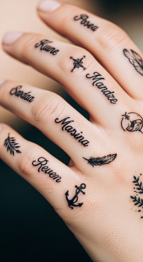 Name Hand Tattoo