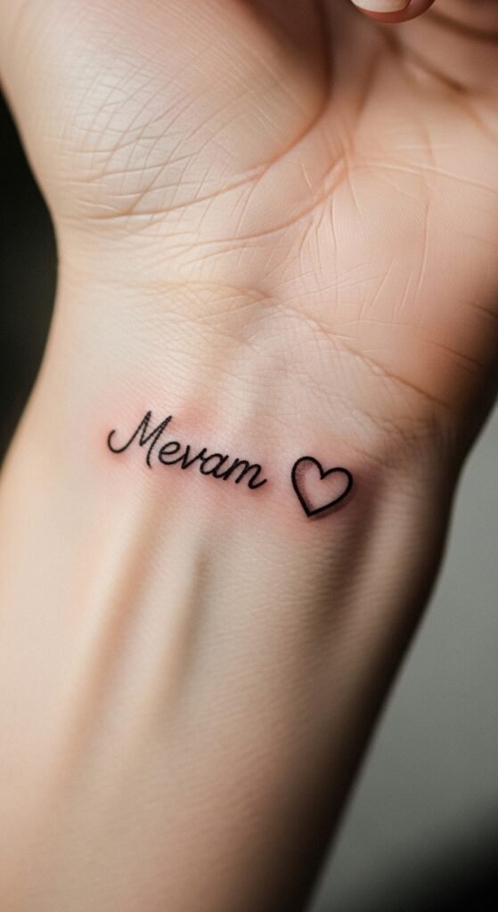 Name with a Heart Symbol