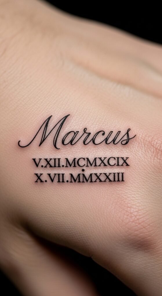 Name in Roman Numerals