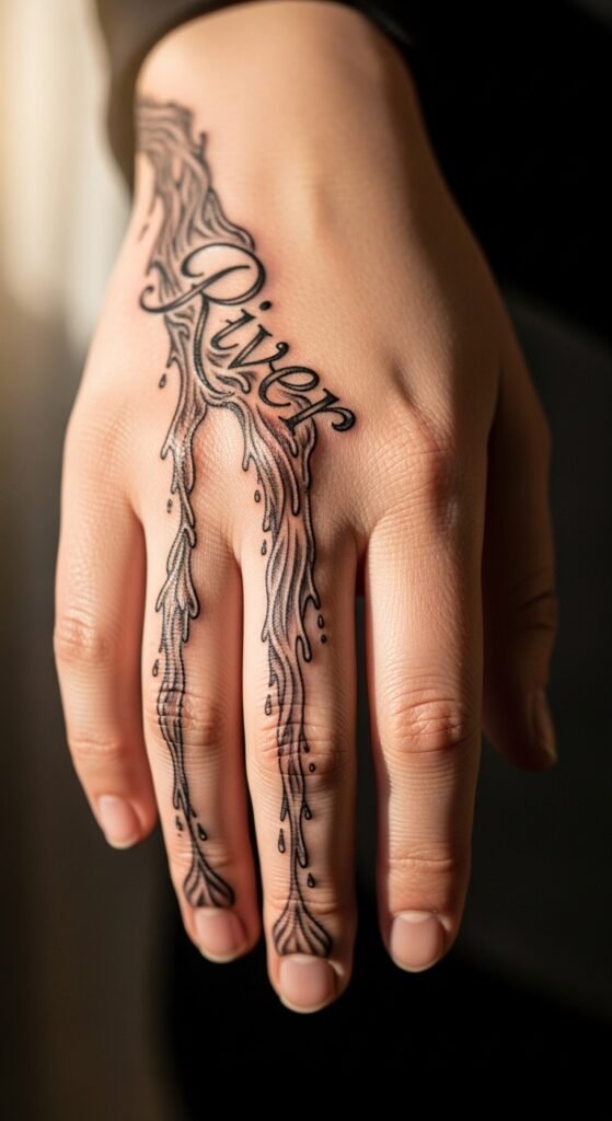 Waterfall Name Design