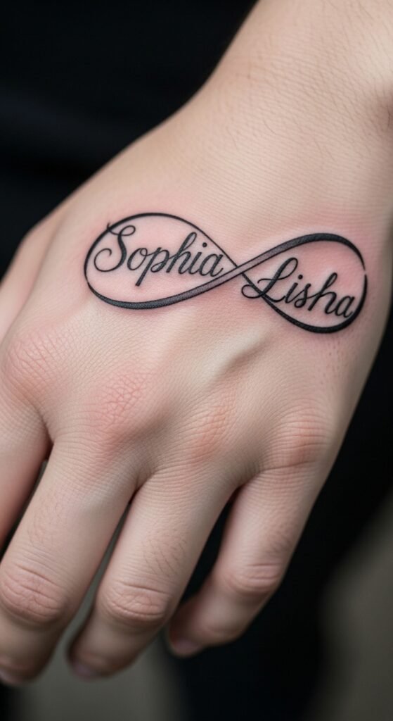 Name with Infinity Symbol