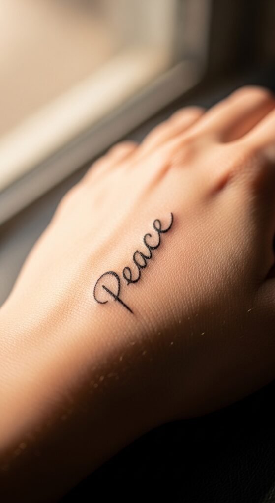 Vertical Side Hand Words