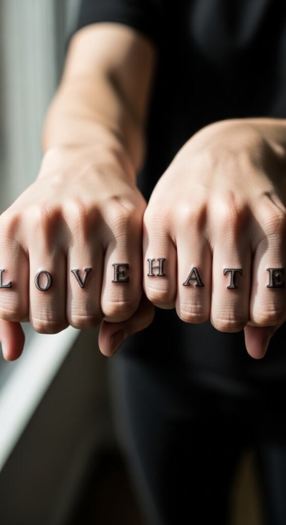 Script Across Knuckles