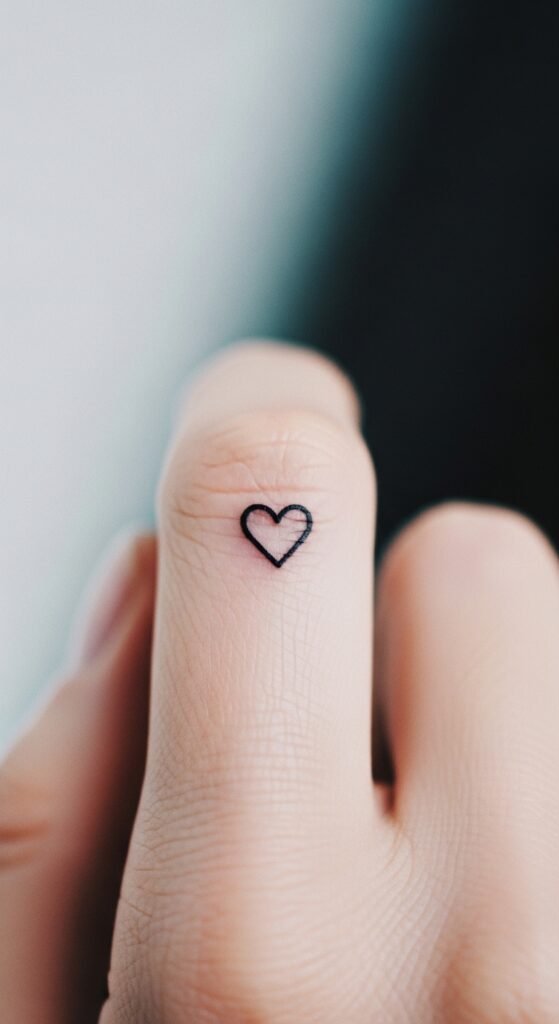 Tiny Heart on the Finger