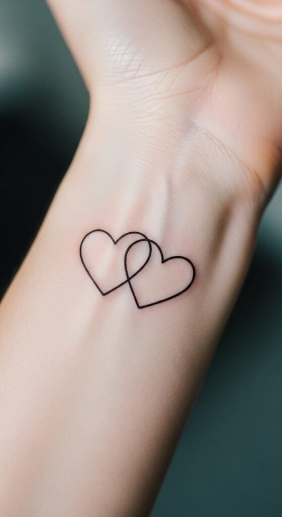 Two Interlocking Hearts