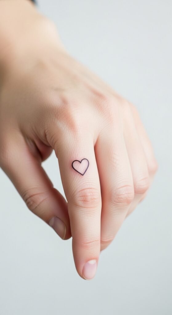 Matching Heart on the Pinky