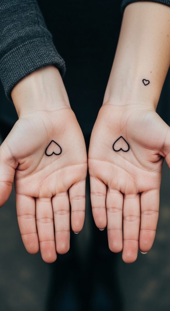 Two Hearts, One on Each Hand