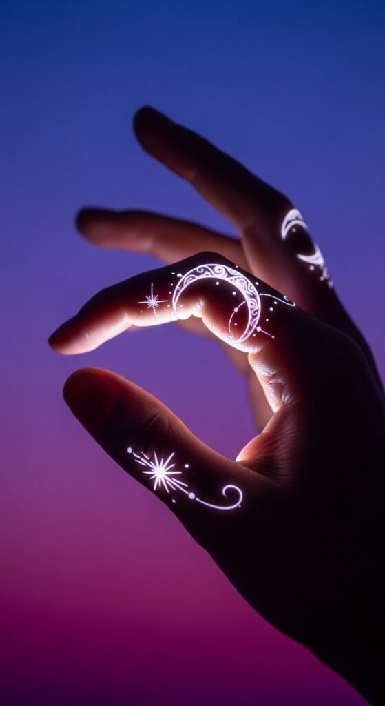 Moon Hand Tattoo 