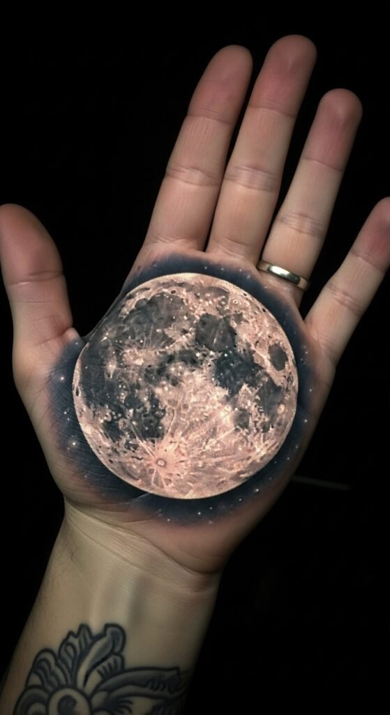 Full Moon on the Palm