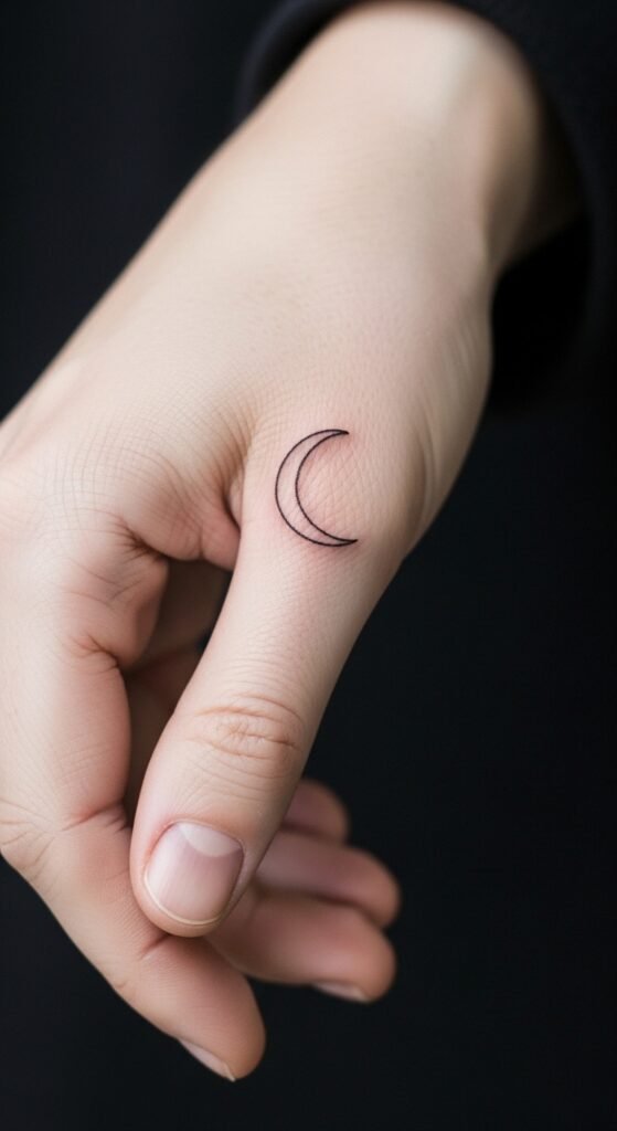 Minimalist Line Moon