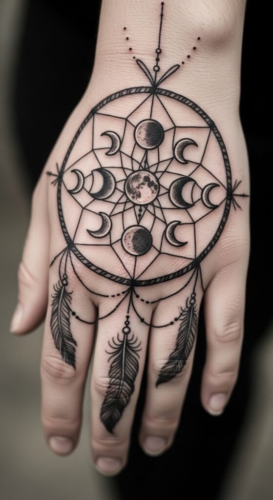 Moon Phases with Dreamcatcher
