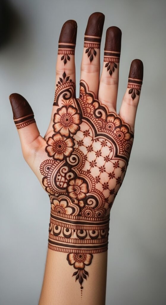 Henna-Style Hand Tattoo 