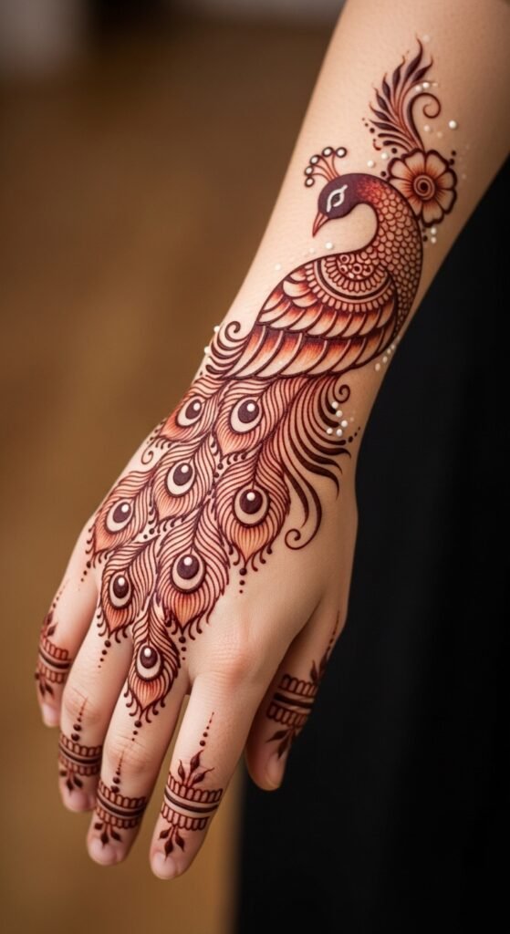 Intricate Peacock Design