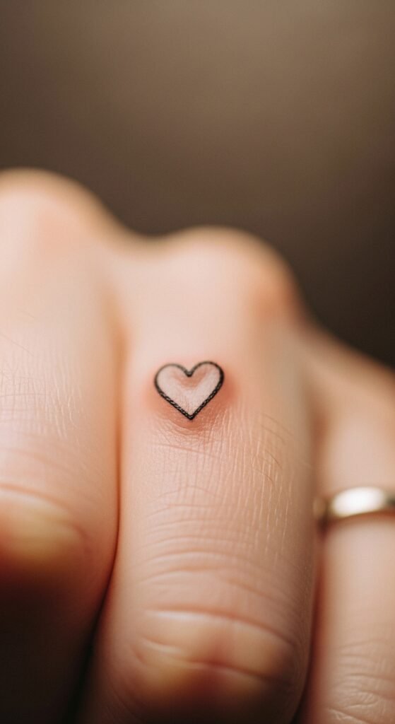 Tiny Heart on the Finger