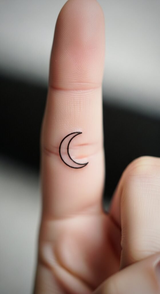 Minimalist Moon Crescent